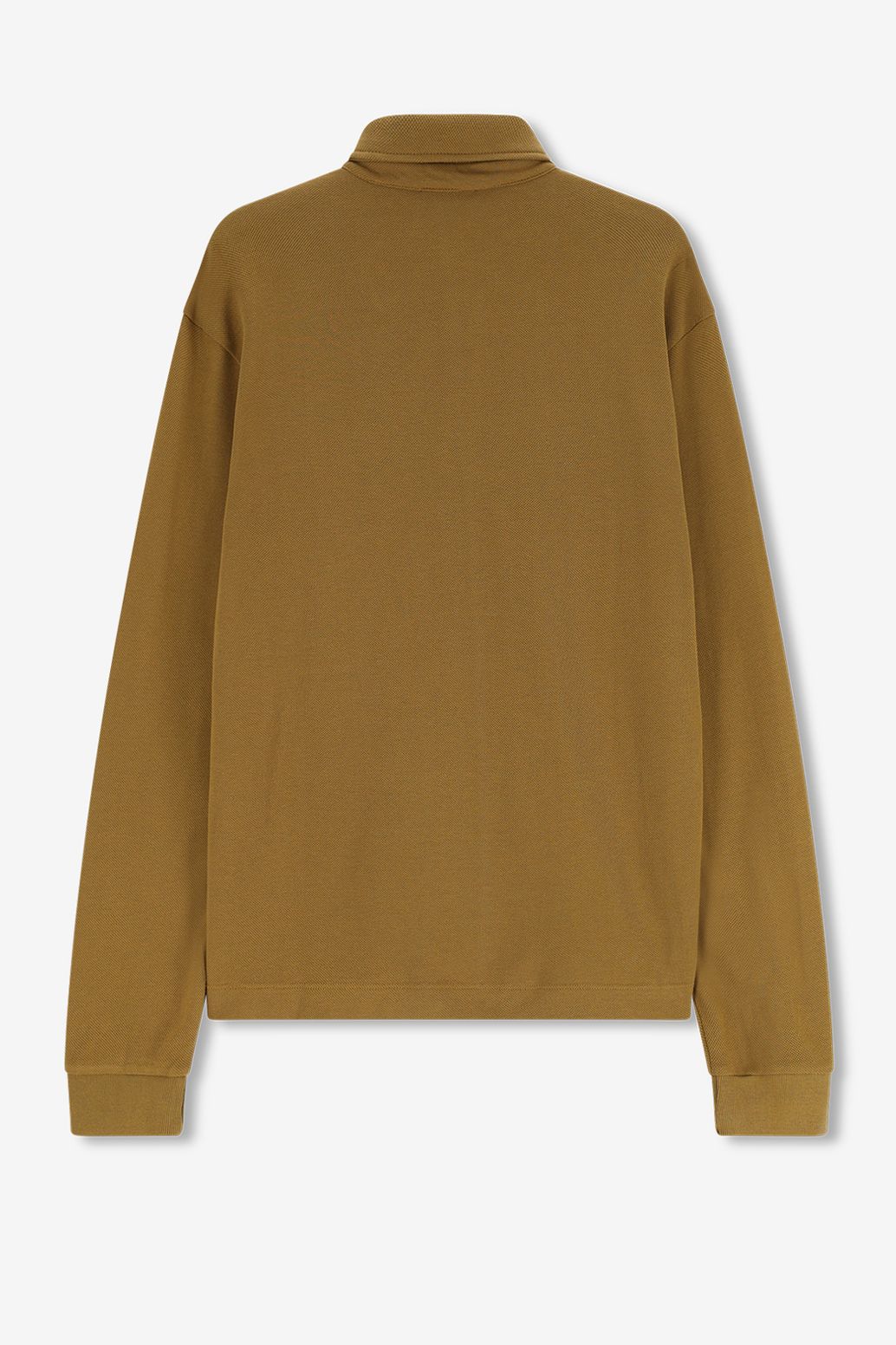 Piqué-Polo mit langem Arm - grün