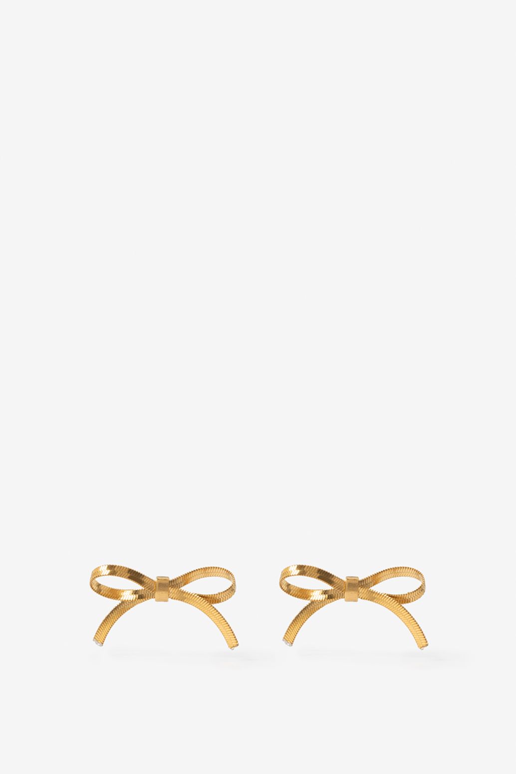 Boucles d’oreille à clous avec nœuds - plaqué or