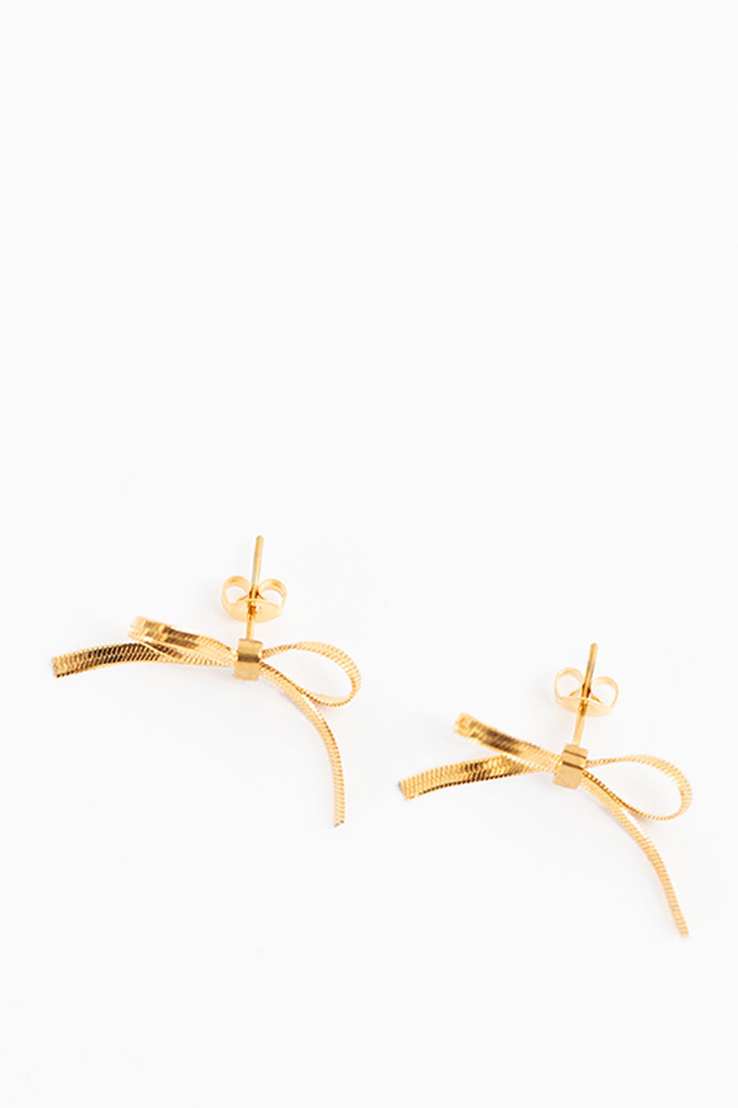 Gold-plated Ohrstecker mit Schleifen