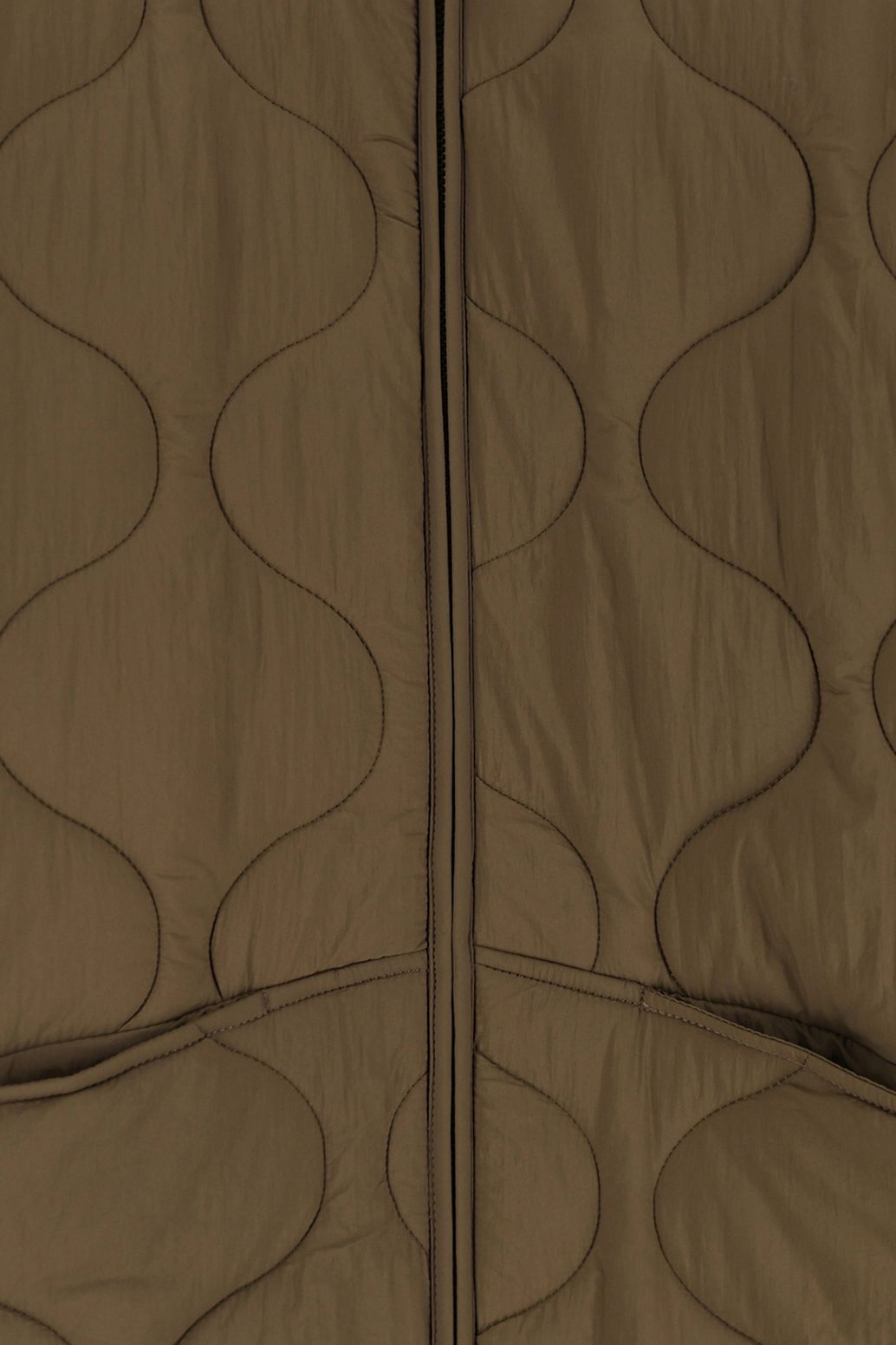 Donkergroene quilted jas