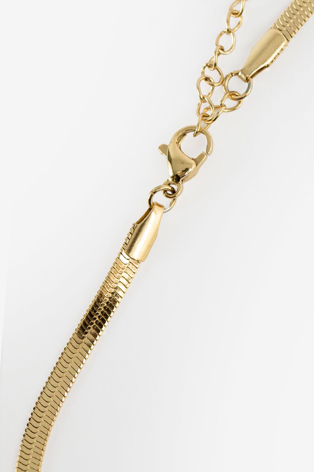 Collier plat - plaqué or