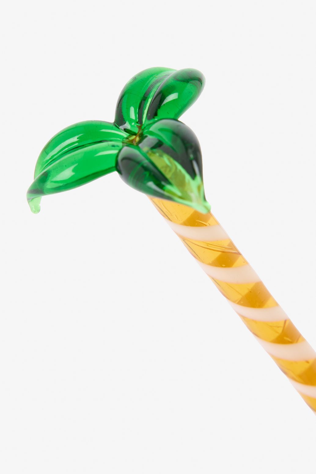 Cocktailstab aus Glas Palme