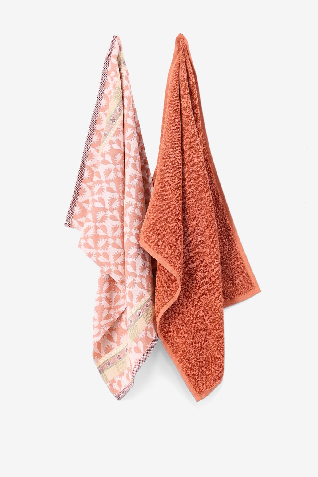 Essuie-mains et torchon - rose