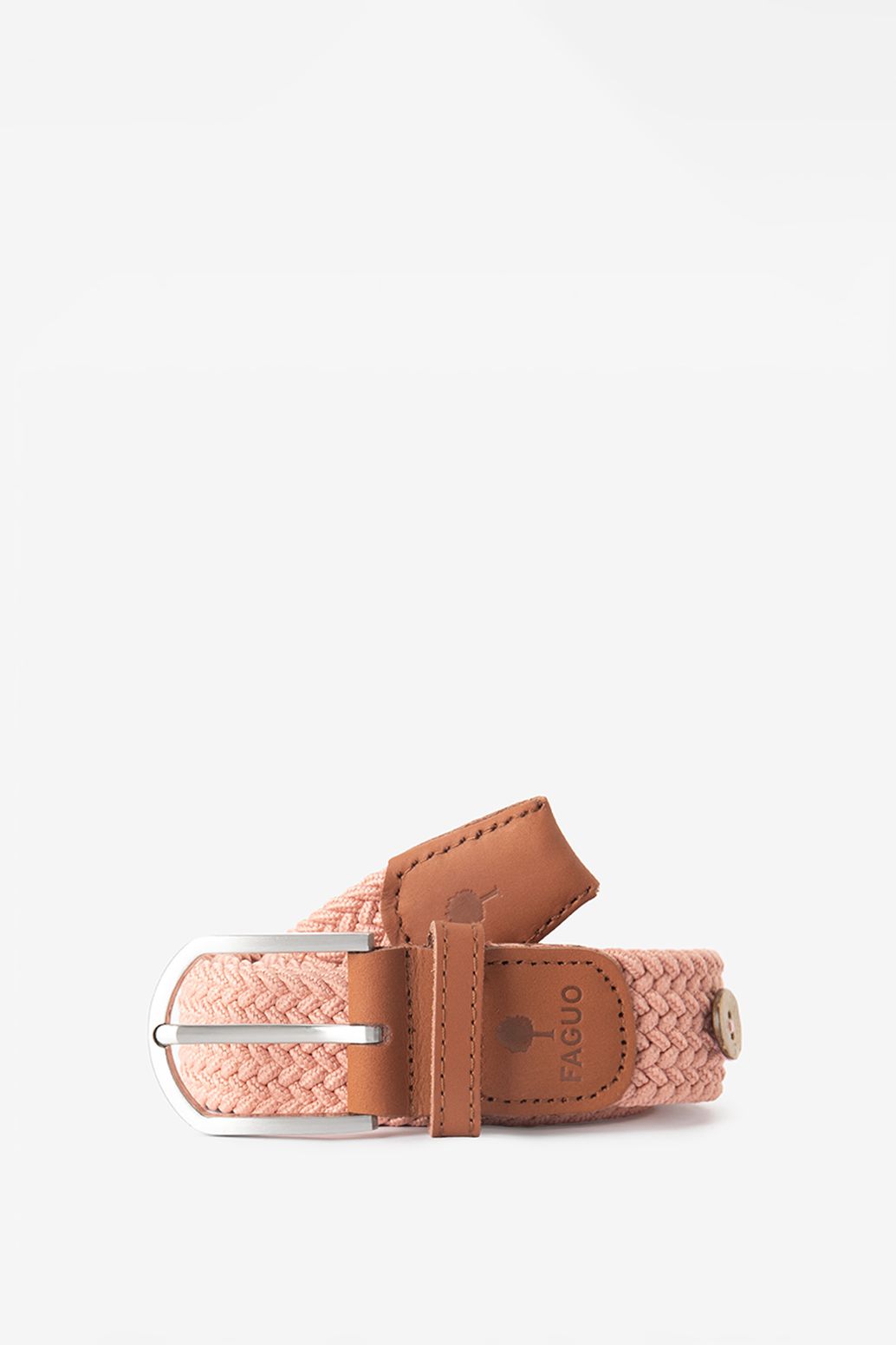 Roze gevlochten riem