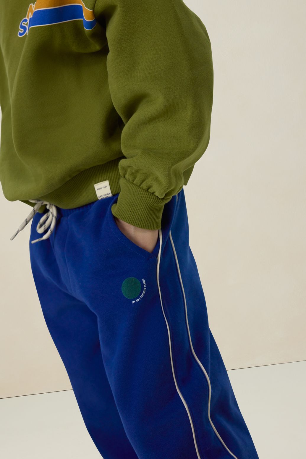 Jogginghose mit Streifen - blau