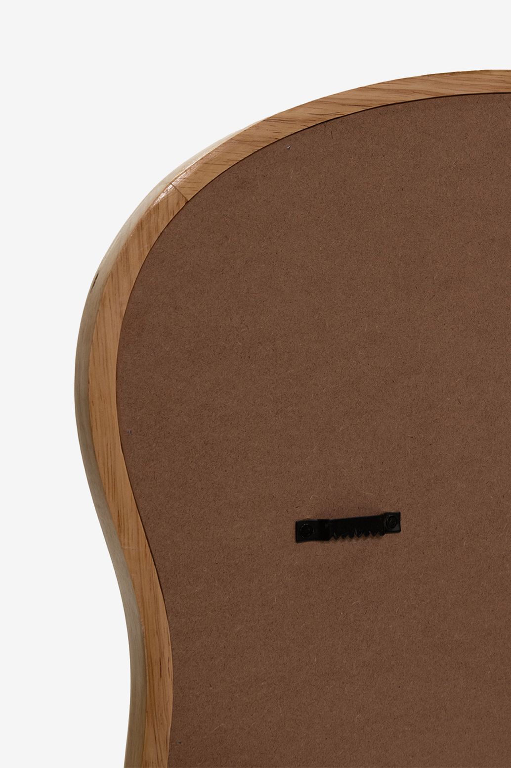 Lichtbruine grote hangspiegel met golven