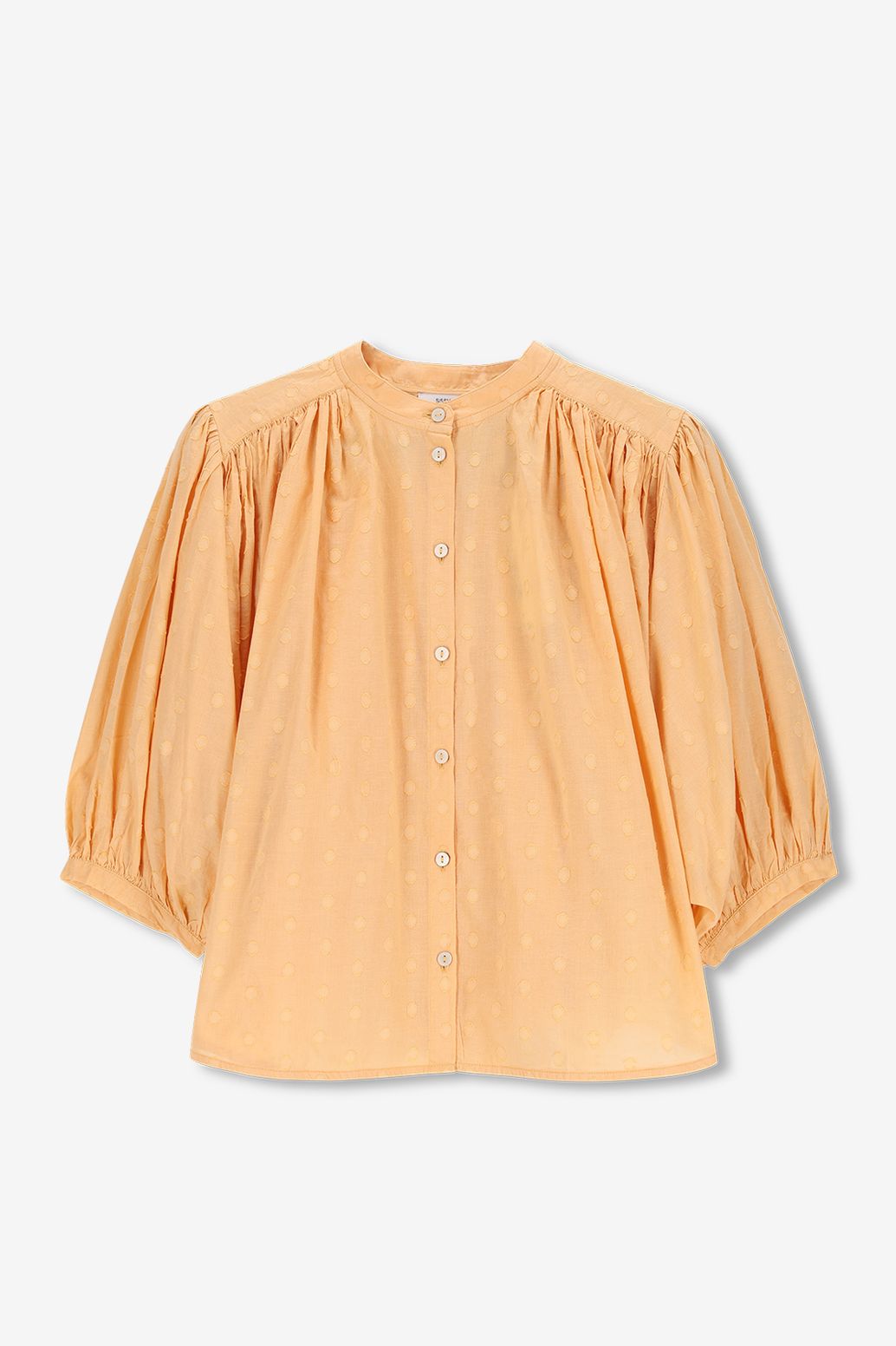 Jacquard-Bluse - aprikot