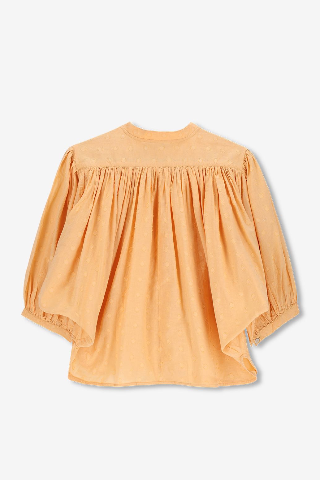 Jacquard-Bluse - aprikot