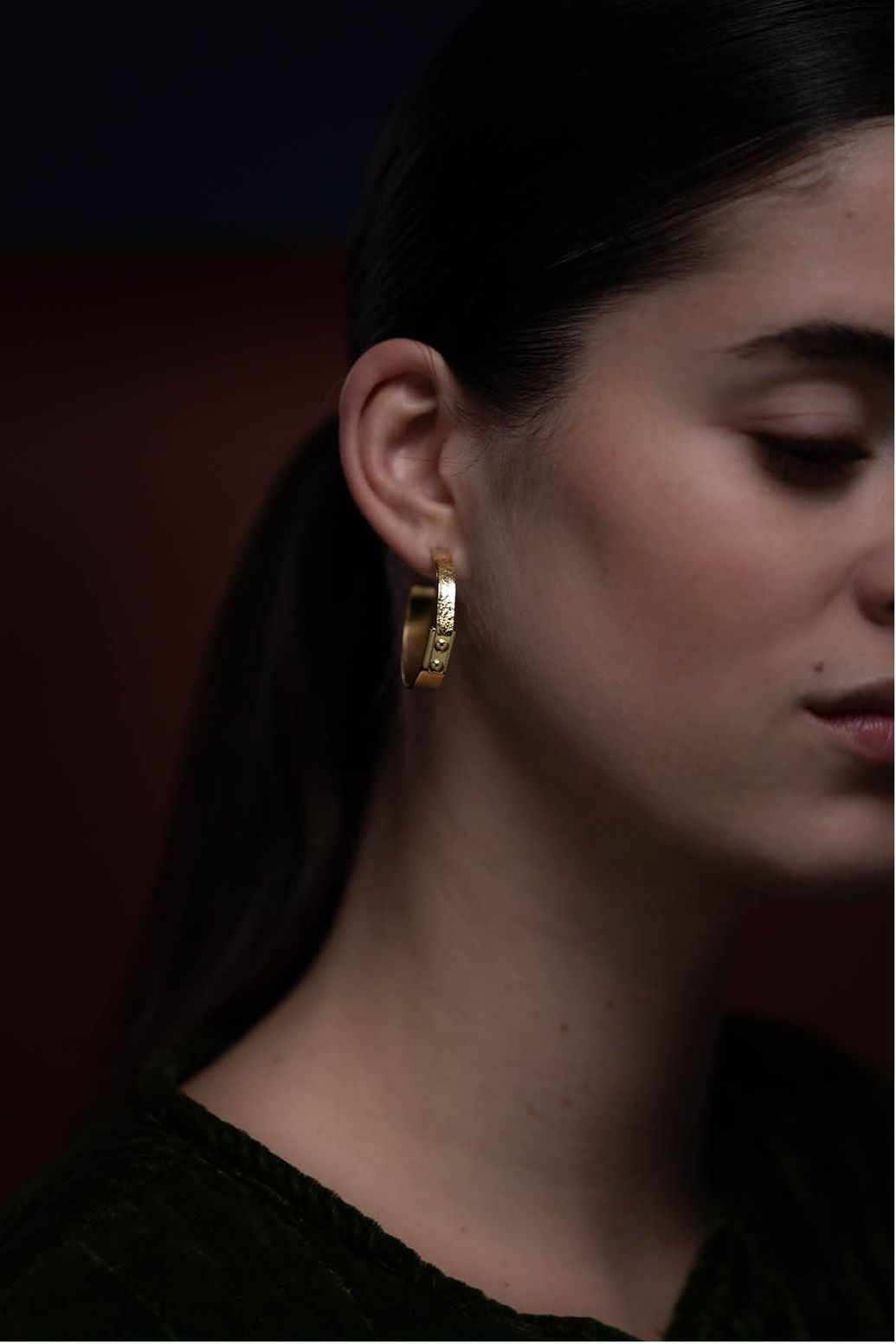 Gouden hoop oorbellen Sissy-Boy X TWEEK-EEK