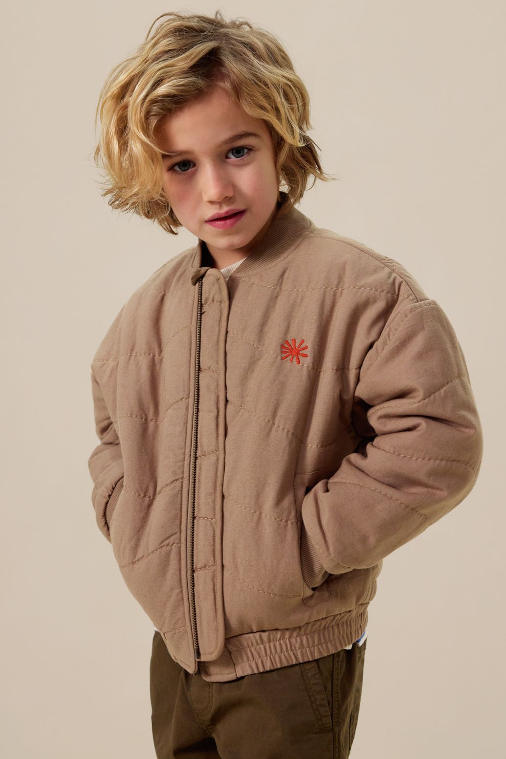 Bruin quilted bomber jack