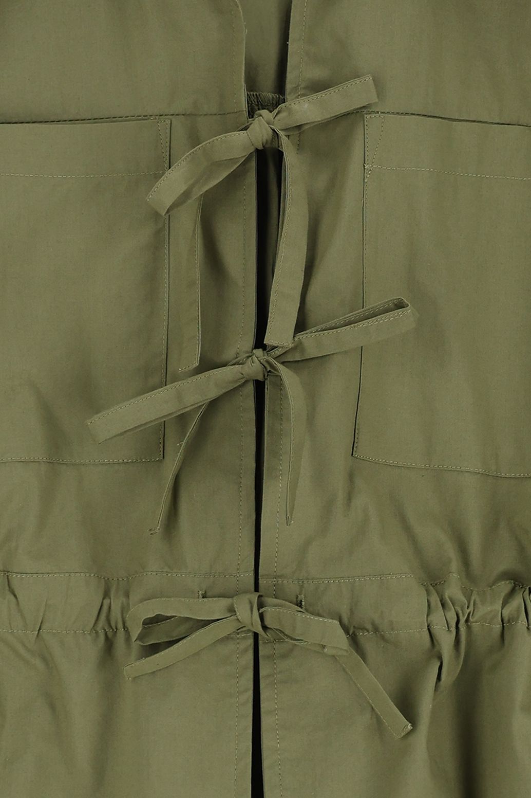 Blouse avec liens à nouer - vert
