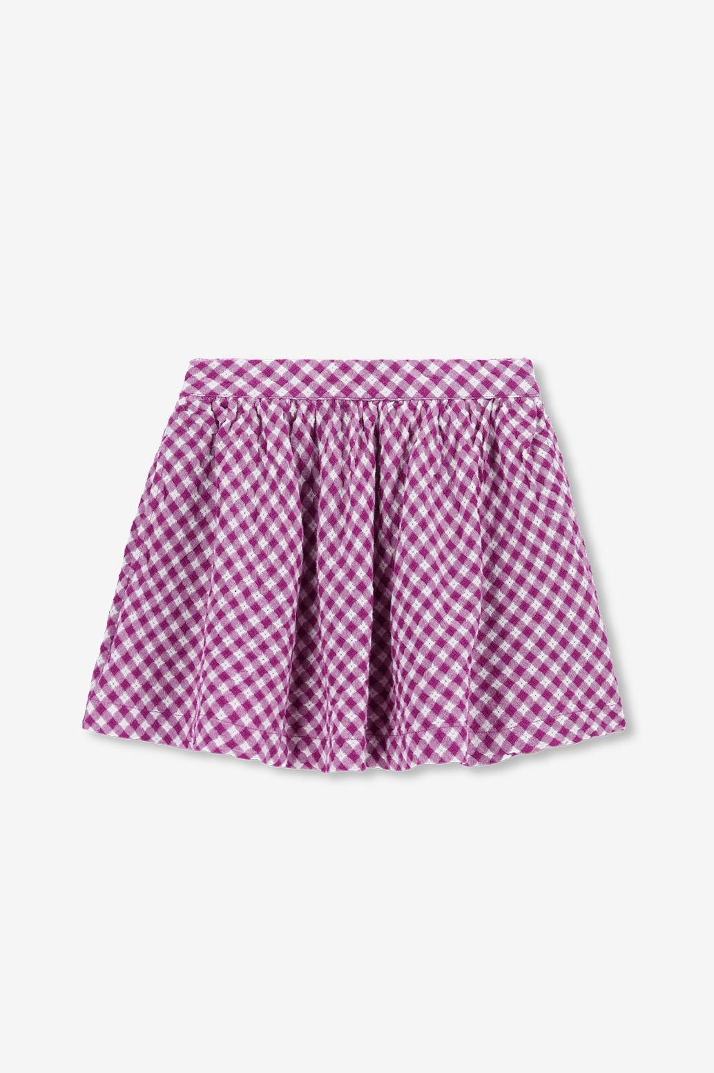 Jupe à carreaux - violet