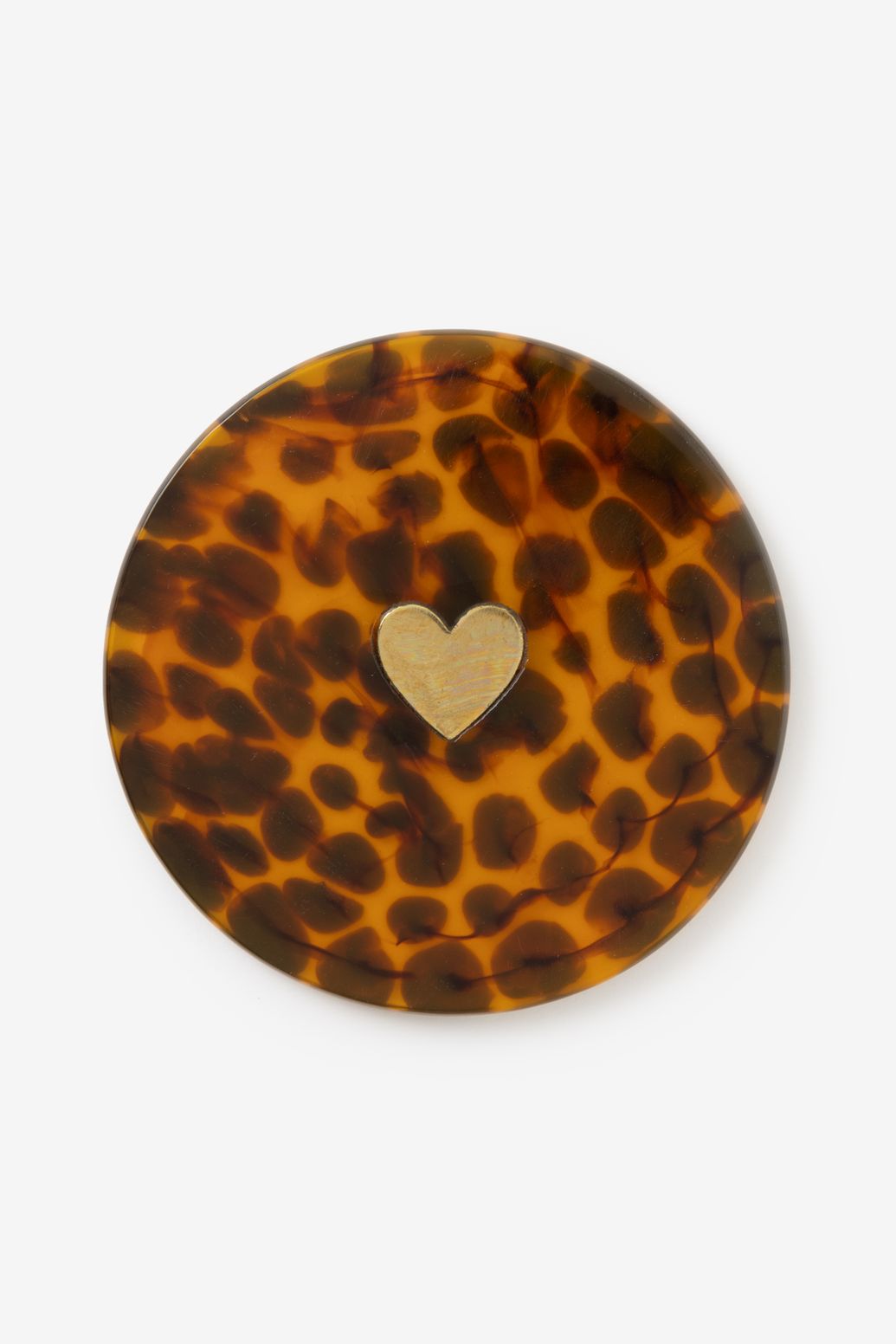 Bruine onderzetters met leopard print