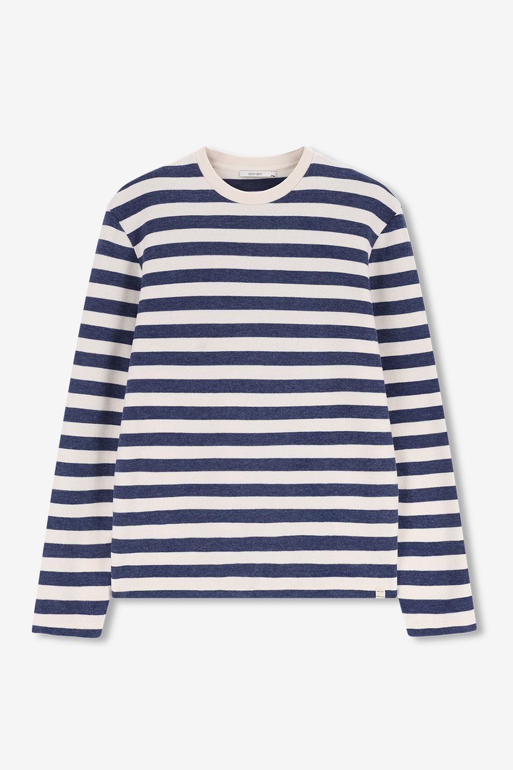 Blauwe gestreepte sweater