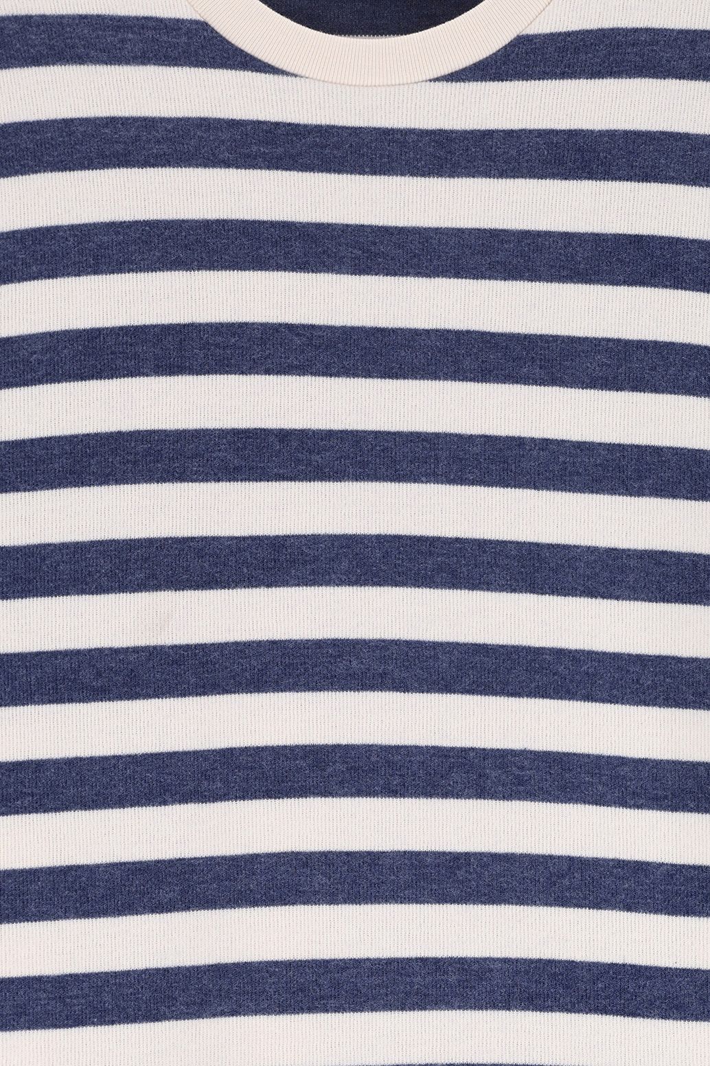 Blauwe gestreepte sweater