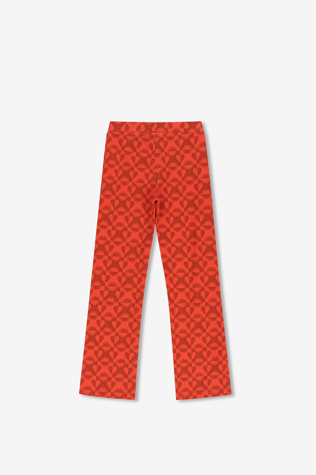 Legging jambes droites avec imprimé - rouge