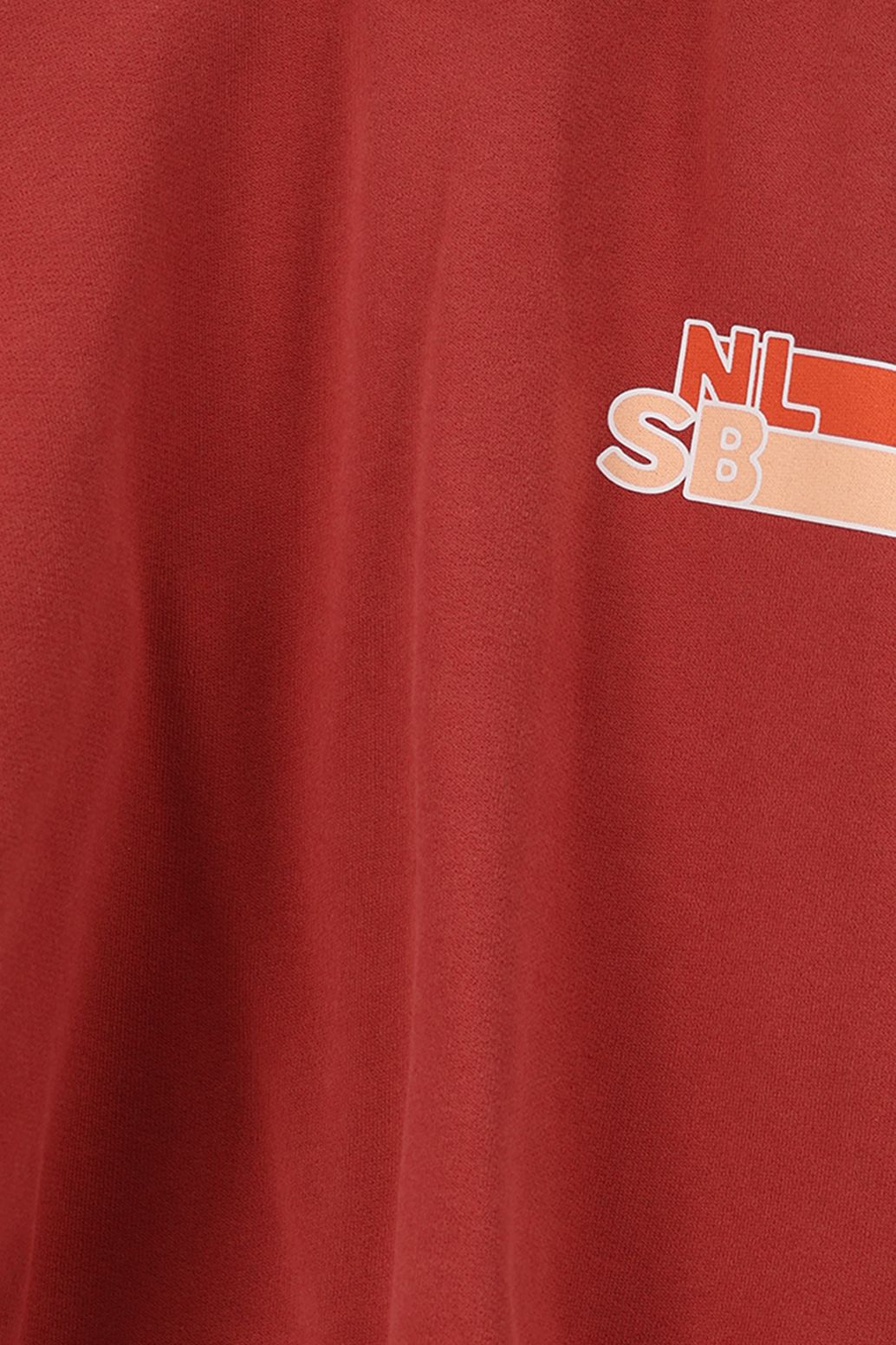 Sweat avec illustration - rouge foncé