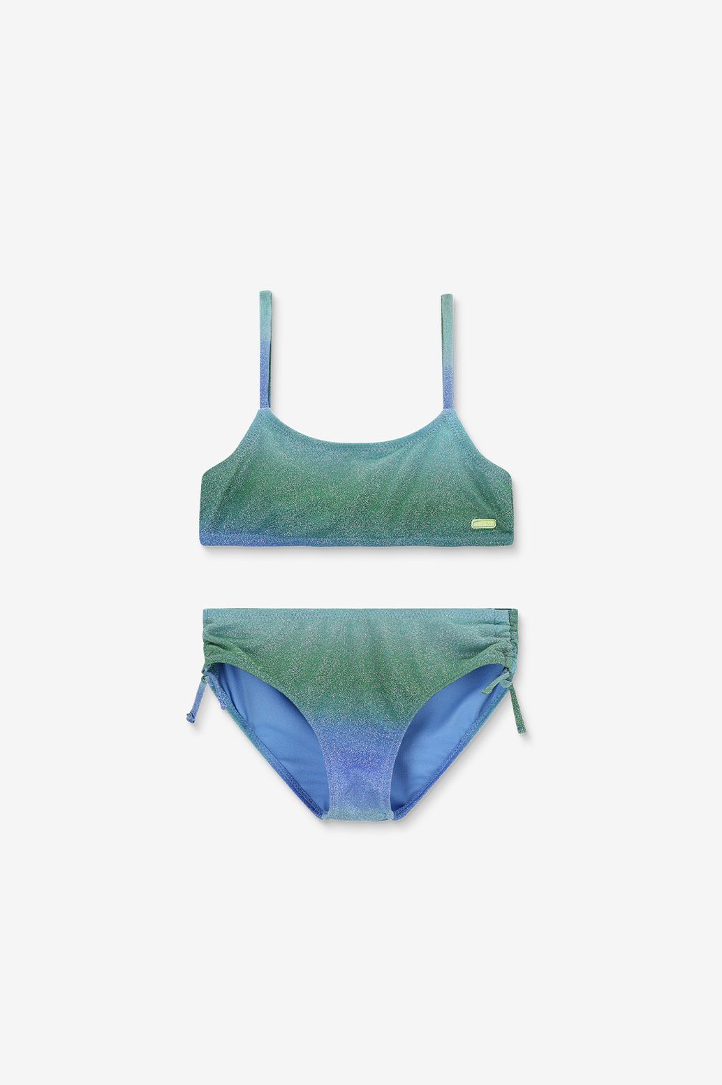 Lichtgroene bikini met glitter
