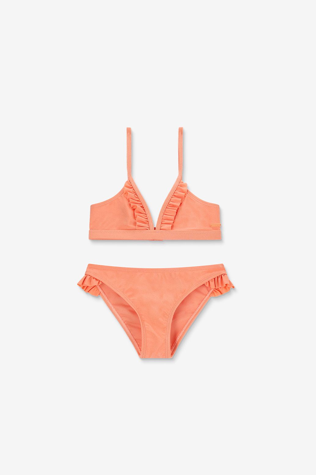 Bikini avec volants - orange clair