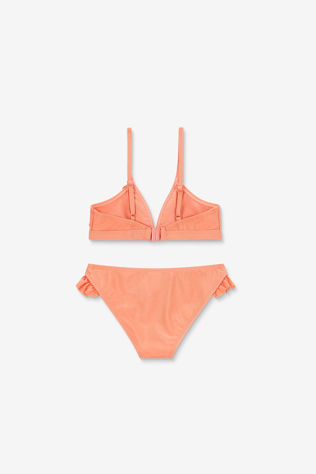 Bikini avec volants - orange clair
