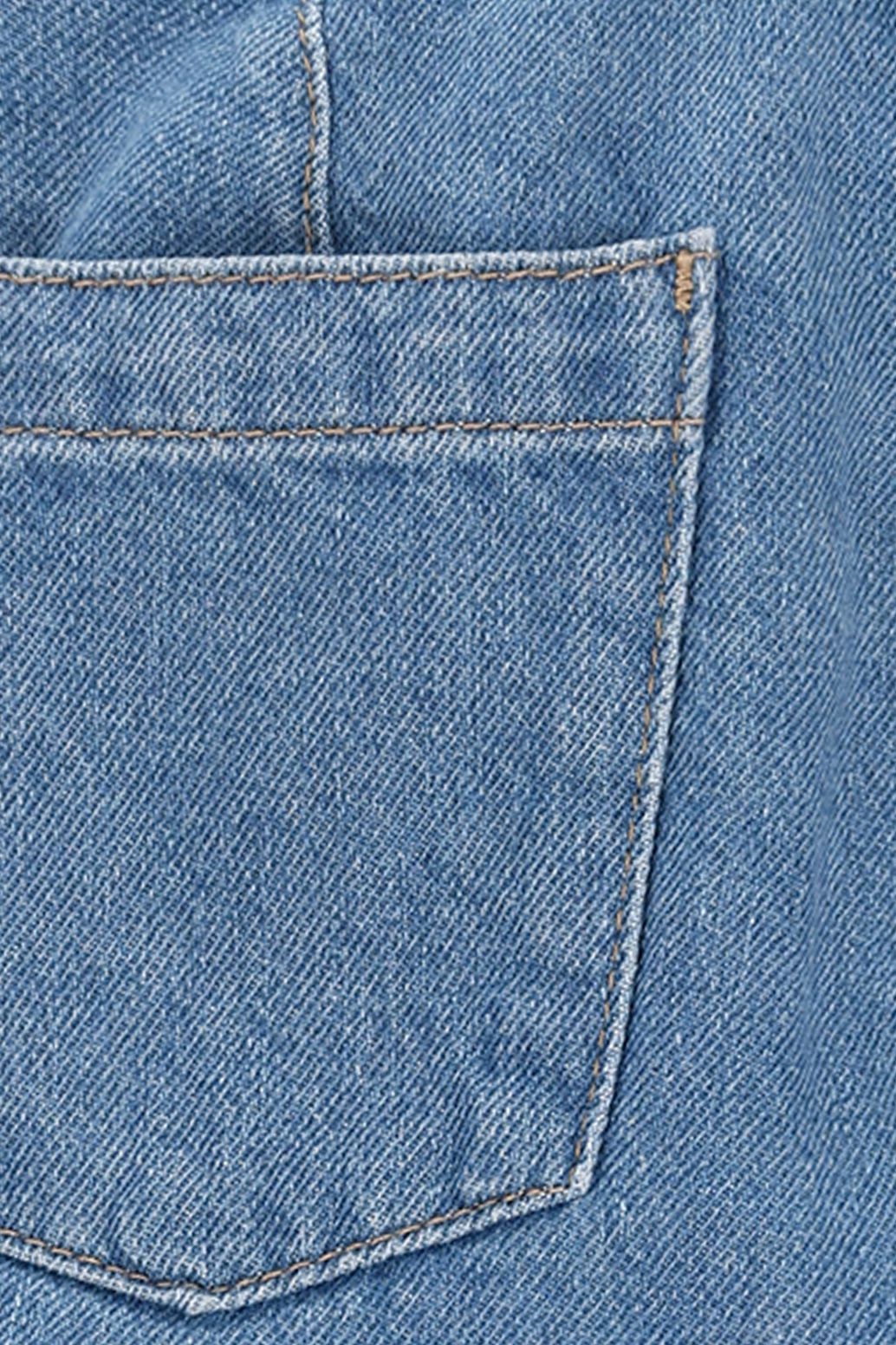 Blauwe denim pull on broek