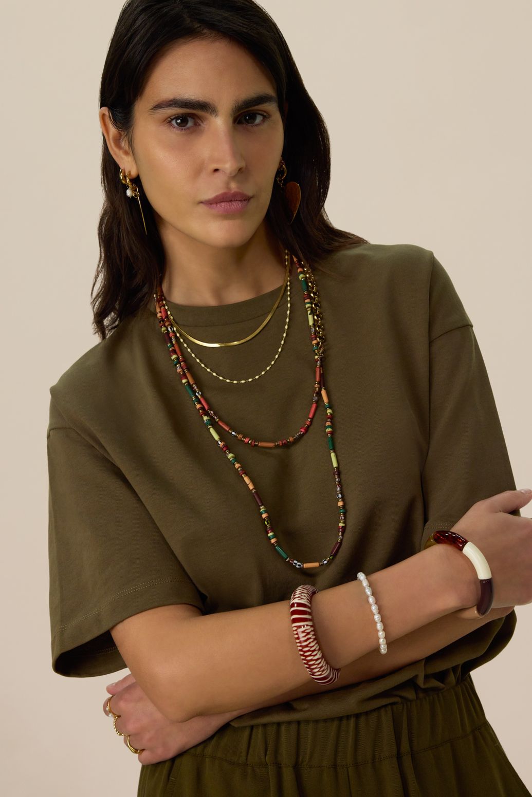 Oversize-Shirt - dunkelgrün