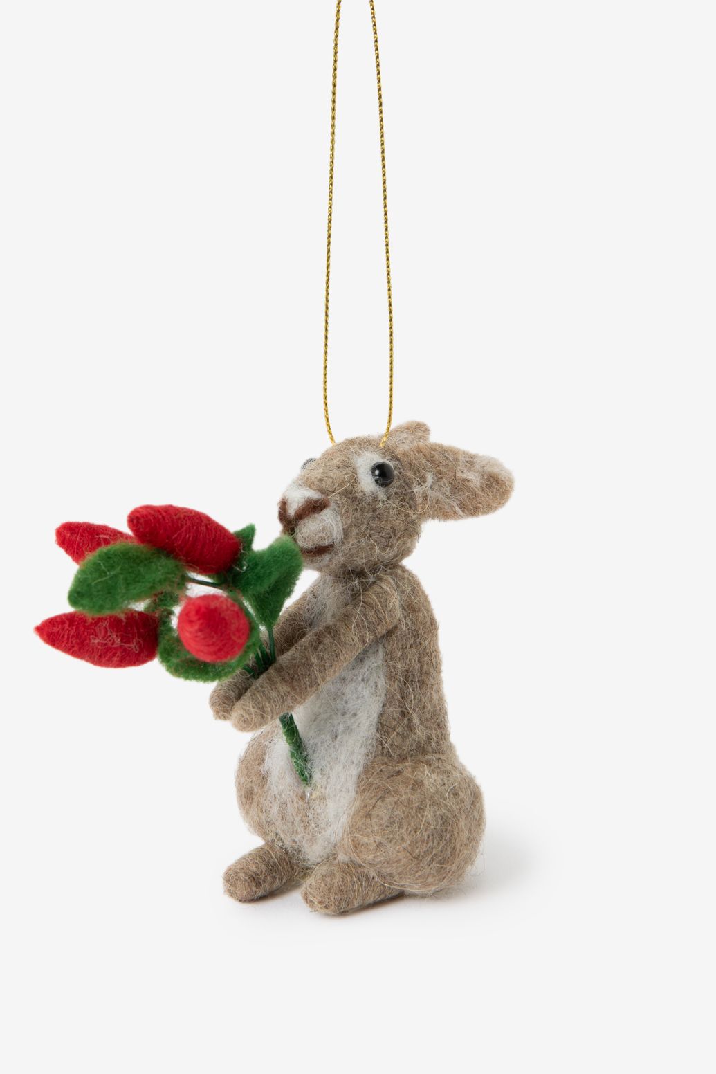 Suspension de Pâques lapin - marron clair