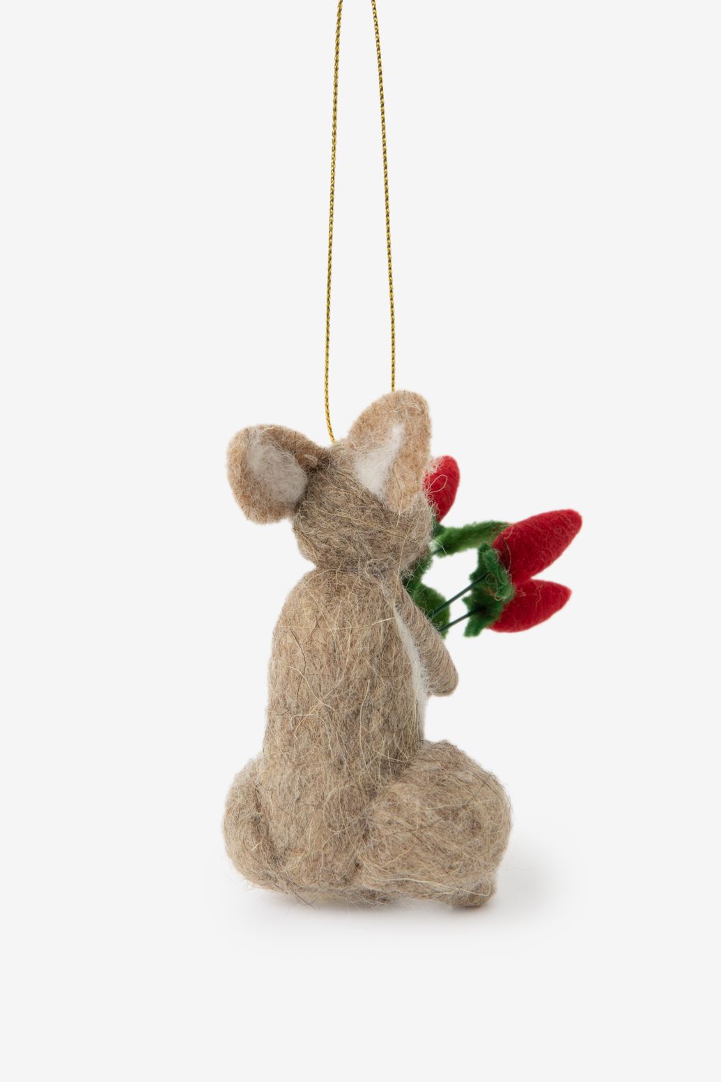 Suspension de Pâques lapin - marron clair