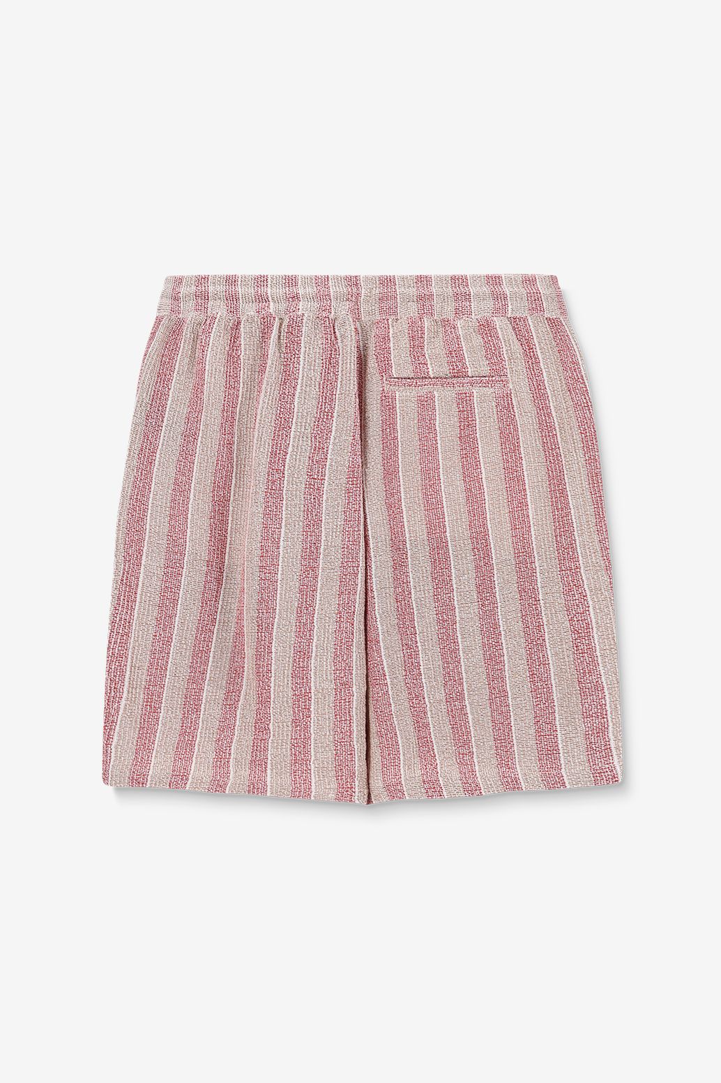 Donkerrode short met strepen