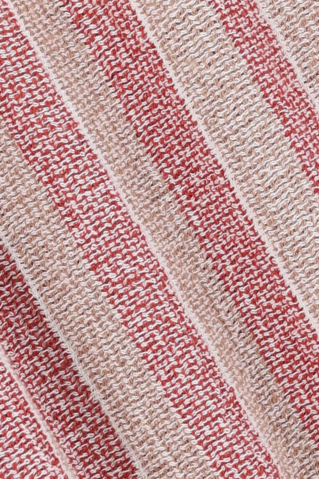 Short à rayures - rouge foncé