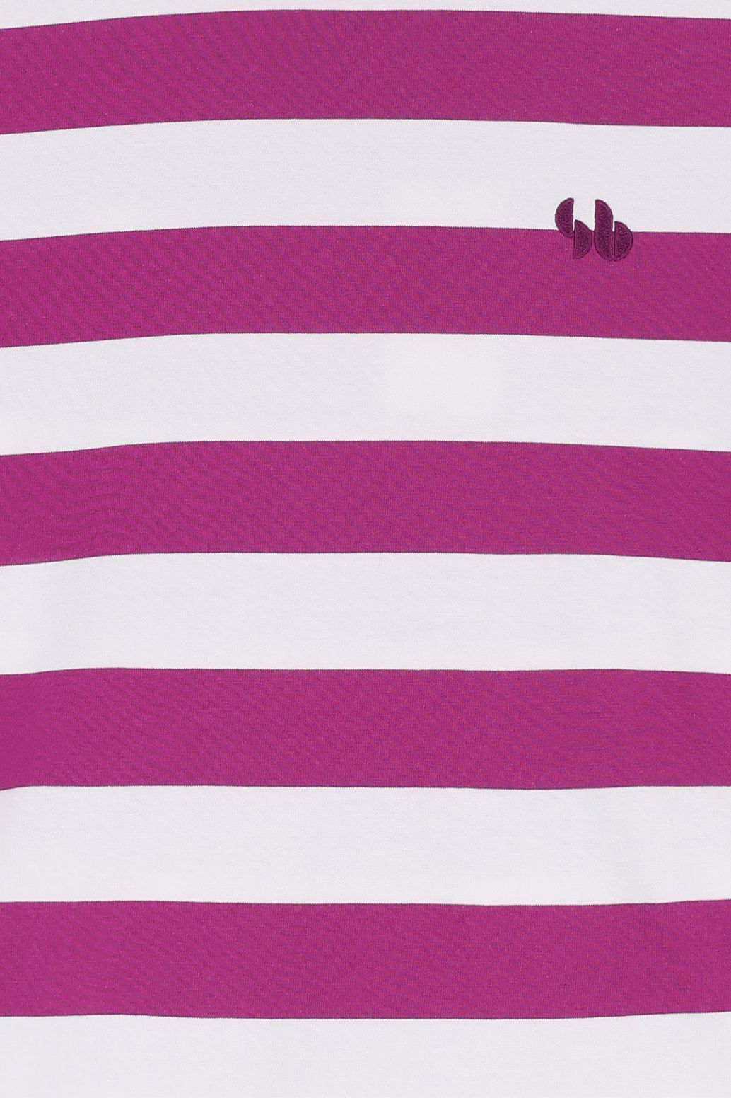 Paars met wit gestreept t-shirt