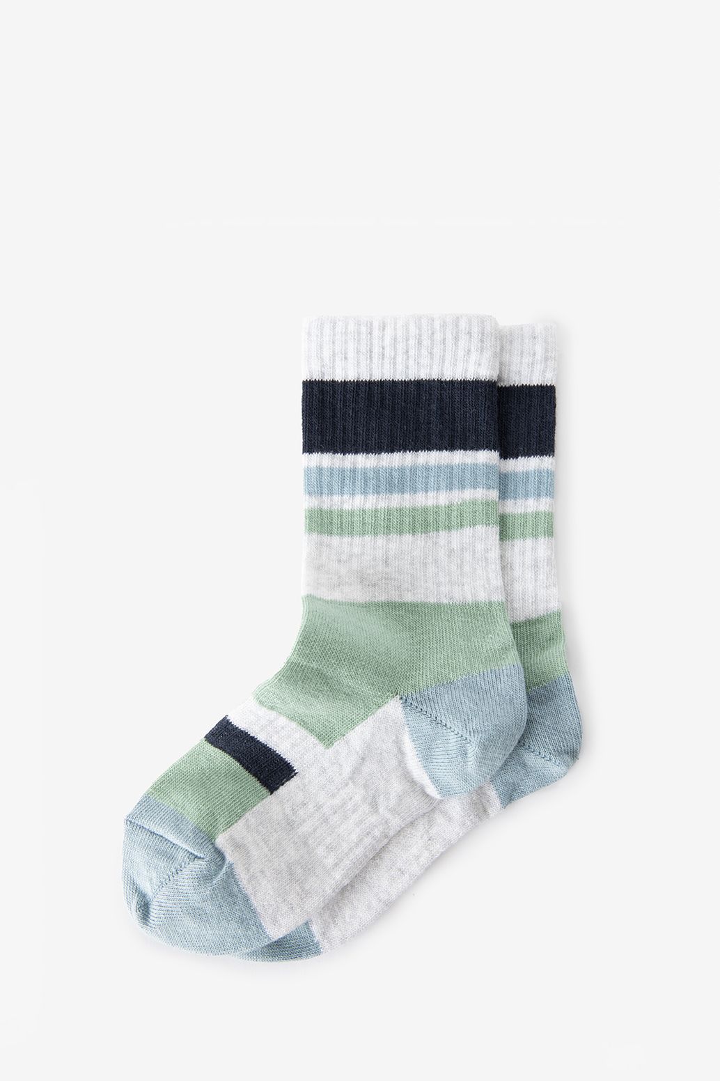 MP Denmark Lichtgroene colourblock sokken