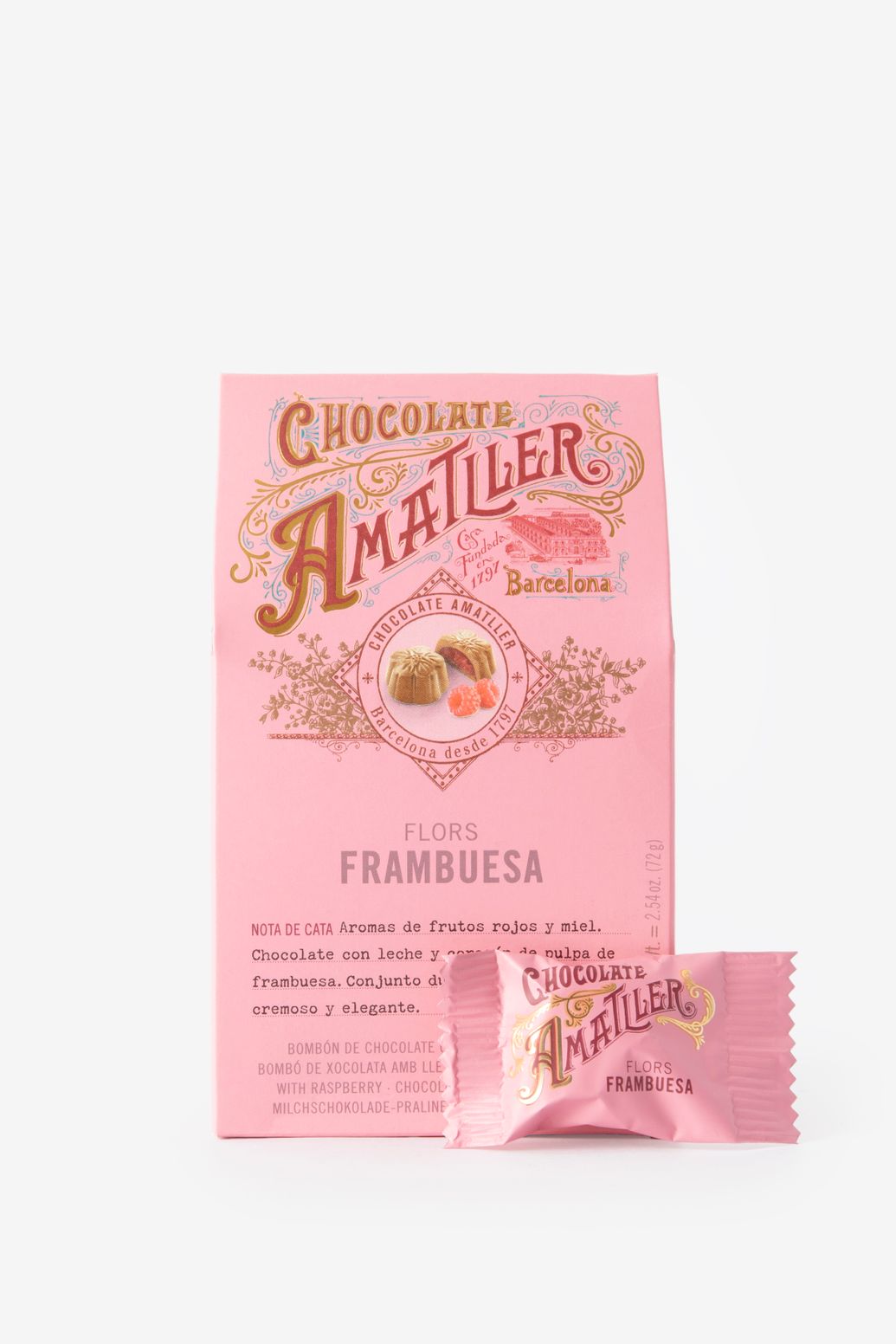 Chocolate Amatller bonbons à la framboise