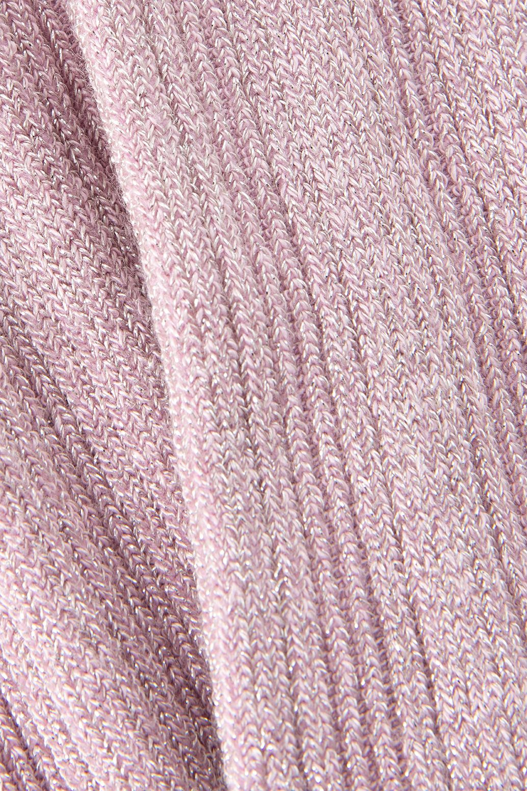 MP Denmark Rippstrumpfhose mit Lurex - lila