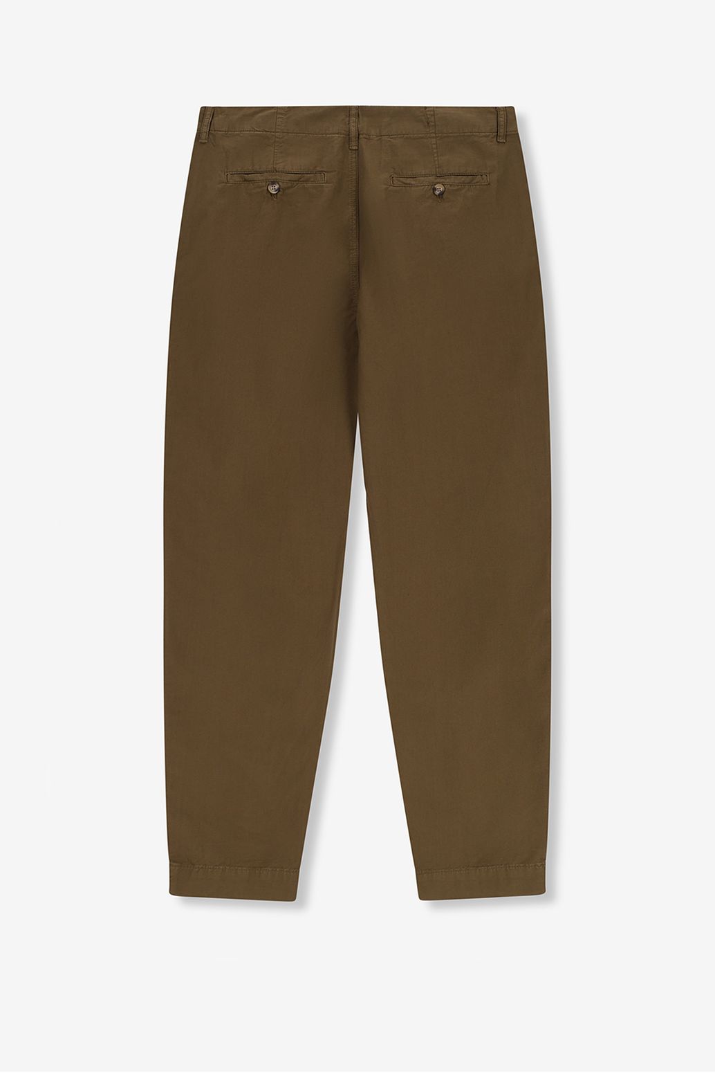 Donkergroene chino broek