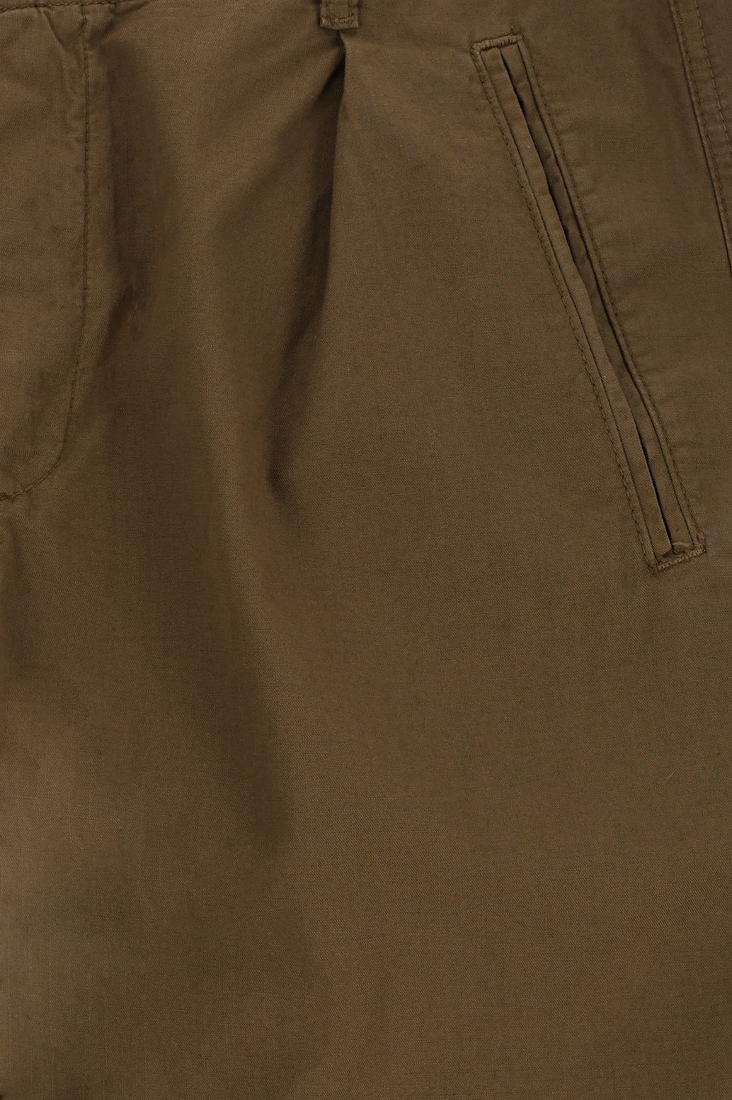 Donkergroene mid-rise chino broek