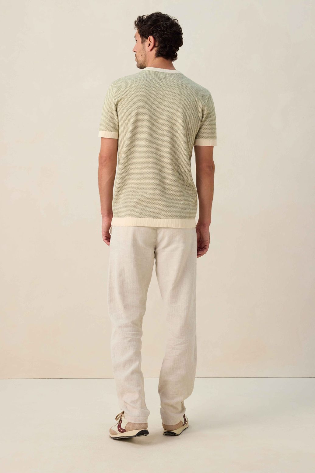 Groen gebreid T-shirt