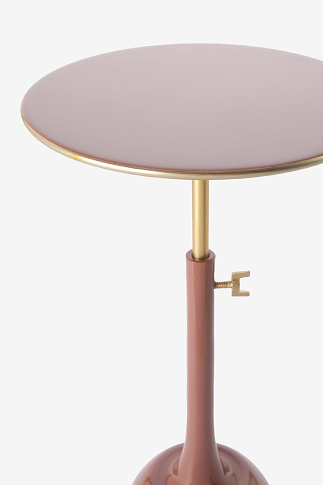 Verstellbarer Beistelltisch - dunkelrot