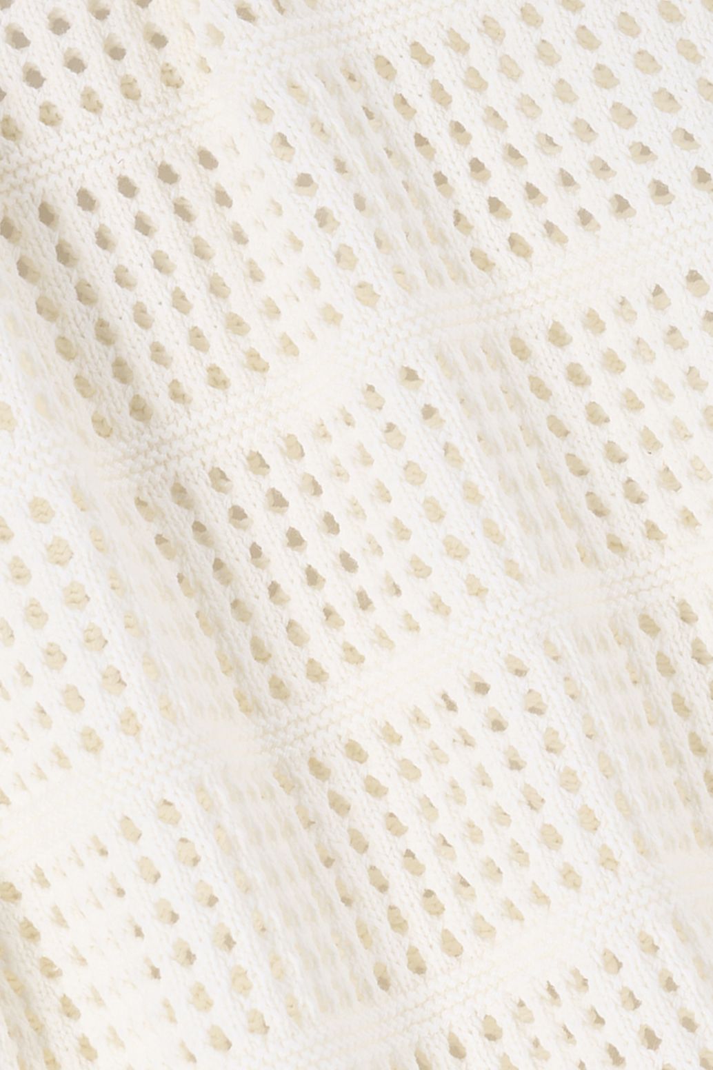 Strickpullover mit kurzem Arm - weiß