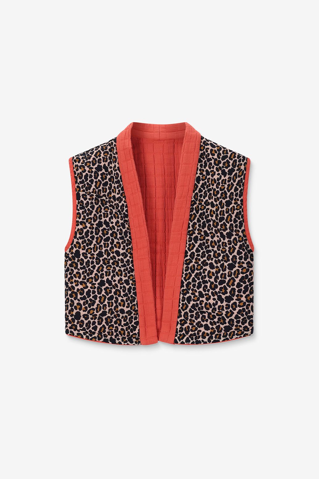 Gilet sans manches réversible - rouge clair