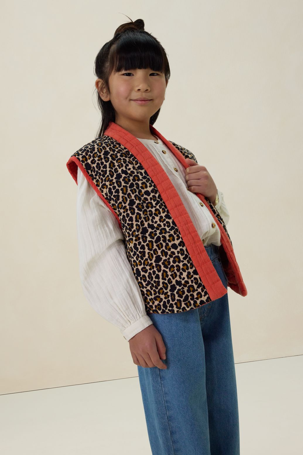 Lichtrood reversible gilet