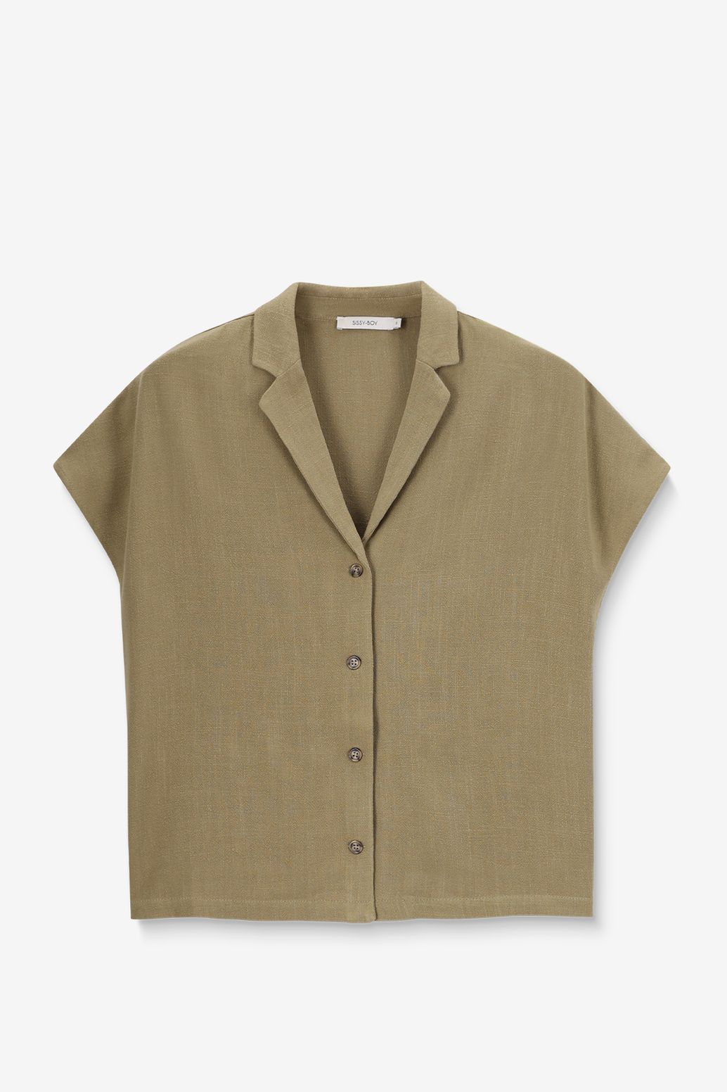 Kurzarmbluse - grün