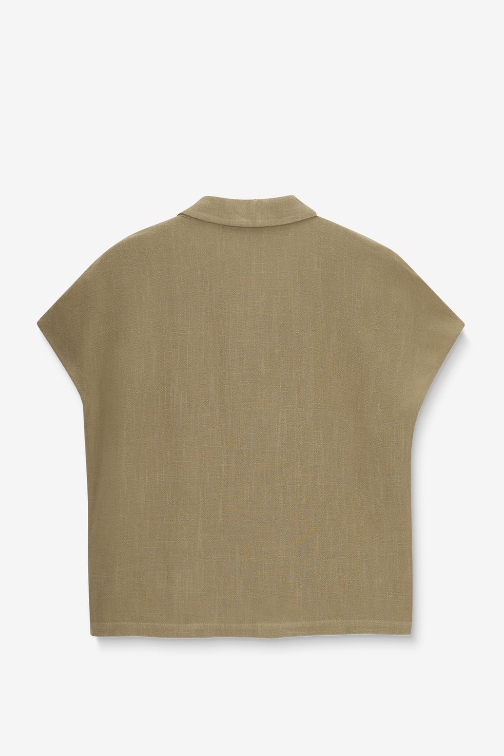 Groene blouse met korte mouwen