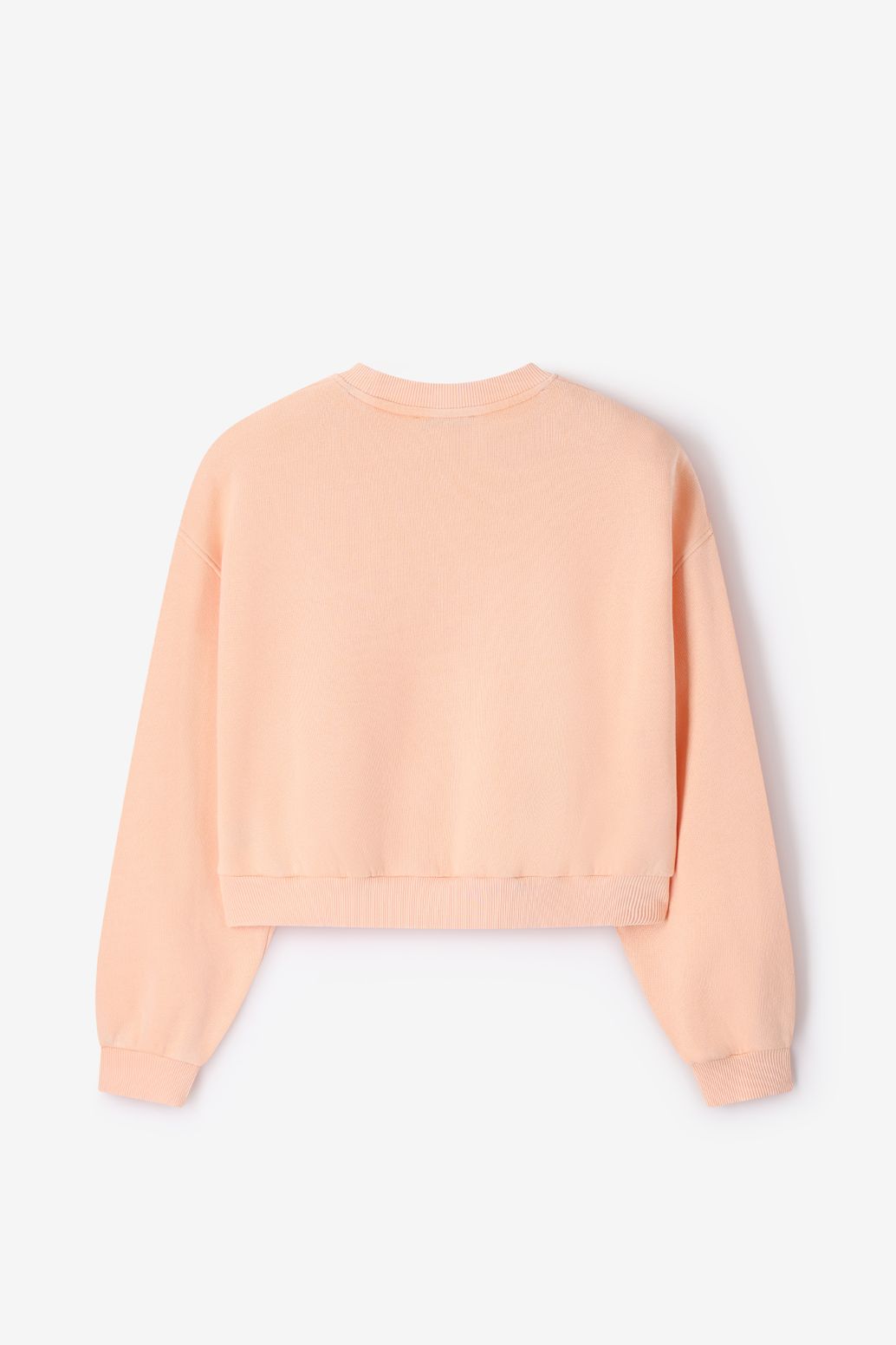 Sweater mit Ballonärmeln - aprikot