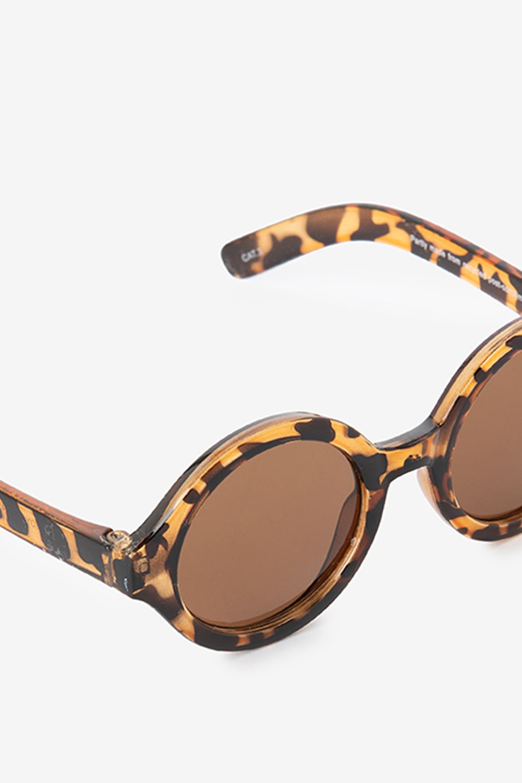 Sonnenbrille mit runden Gläsern - braun