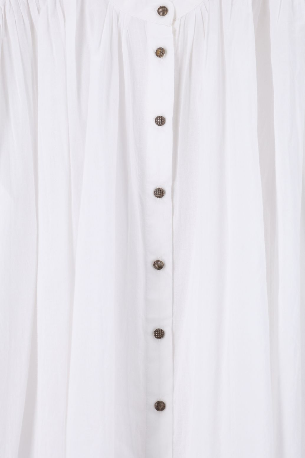 Blouse avec manches bouffantes - blanc