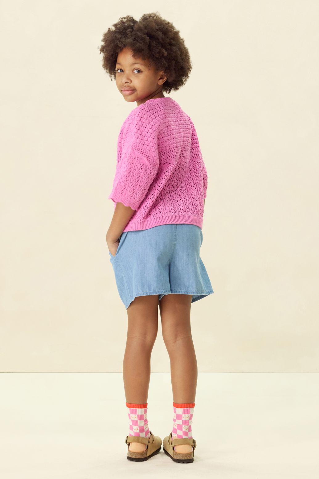 Short en jean - bleu