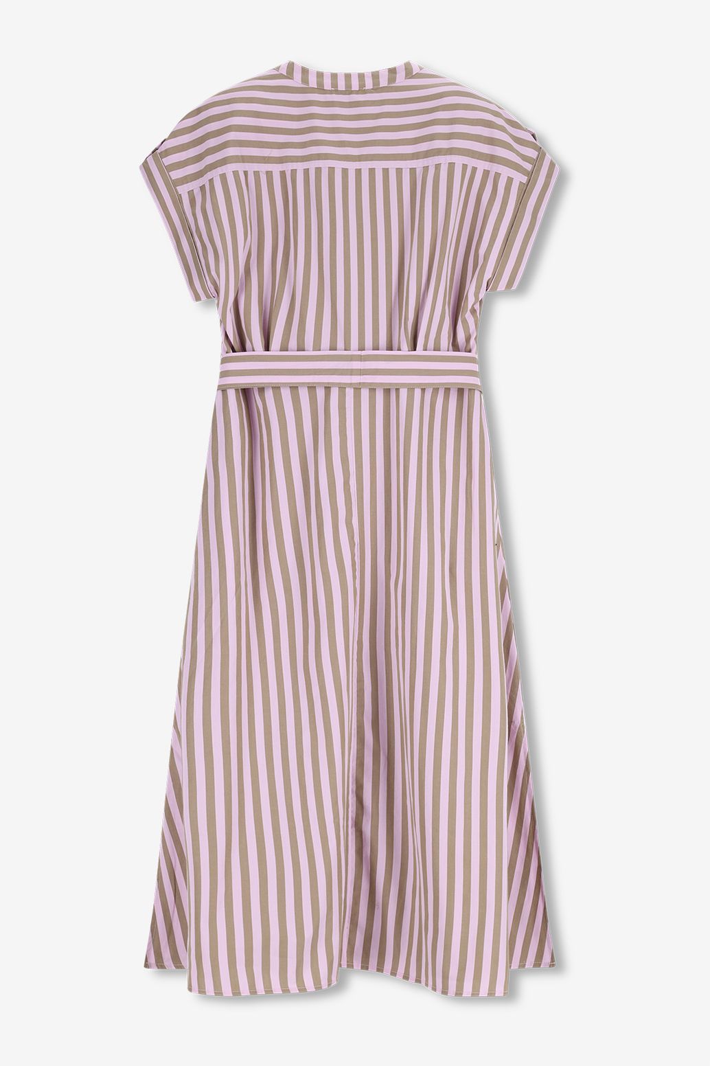 Gestreiftes Kleid - grün