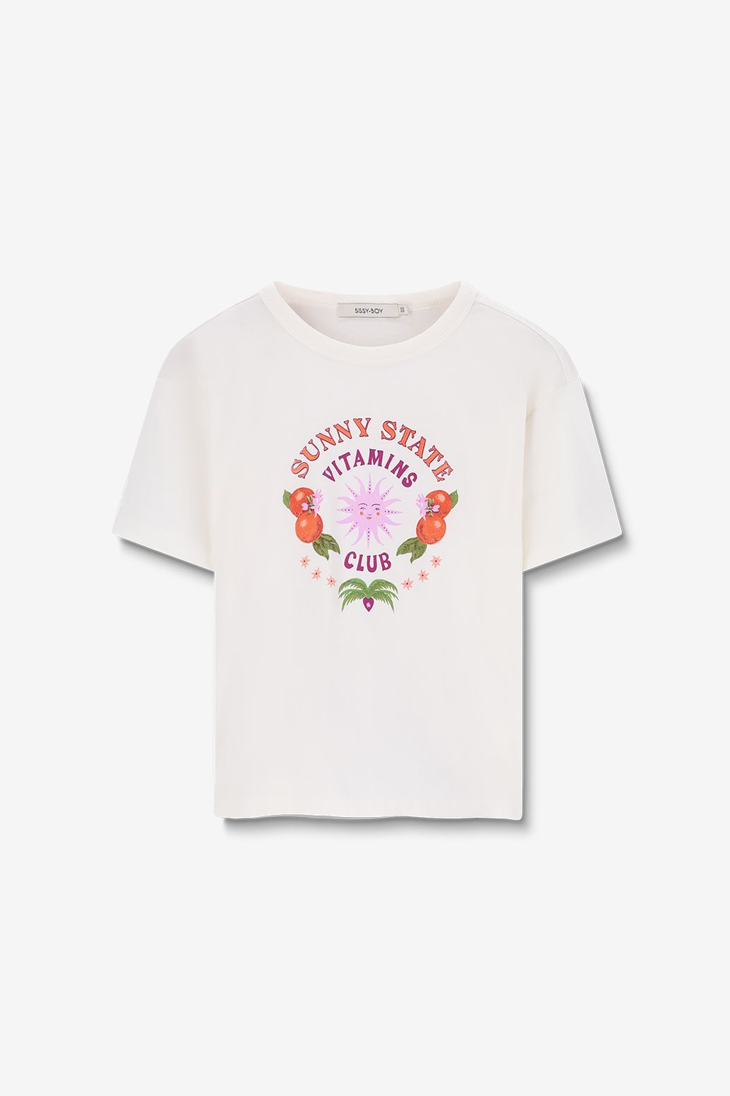 Wit T-shirt met artwork