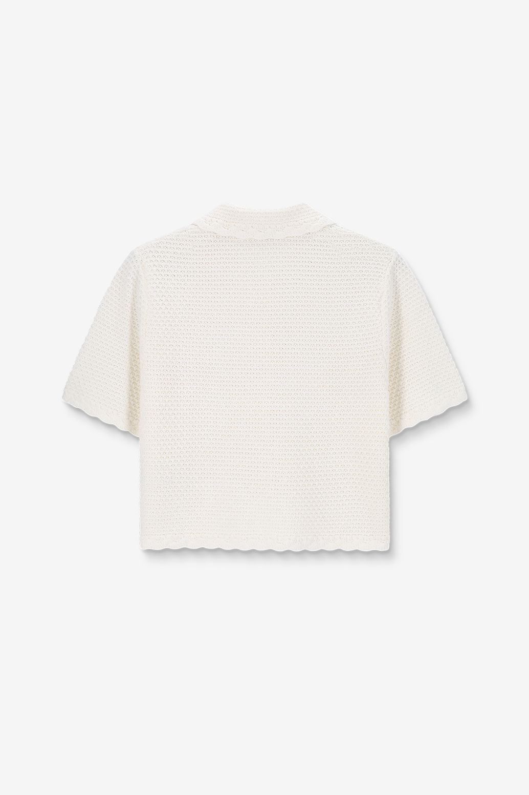 Polo tricoté - blanc